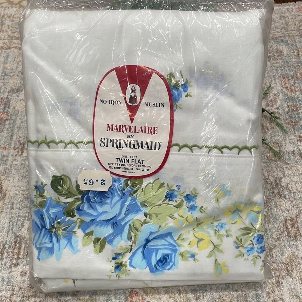 VINTAGE SPRINGMAID FLAT SHEET